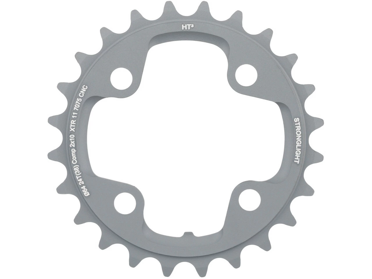 Stronglight HT3 Kettenblatt Shimano XTR M980 10-fach, 4-Arm, 104/64 Mm Lochkreis