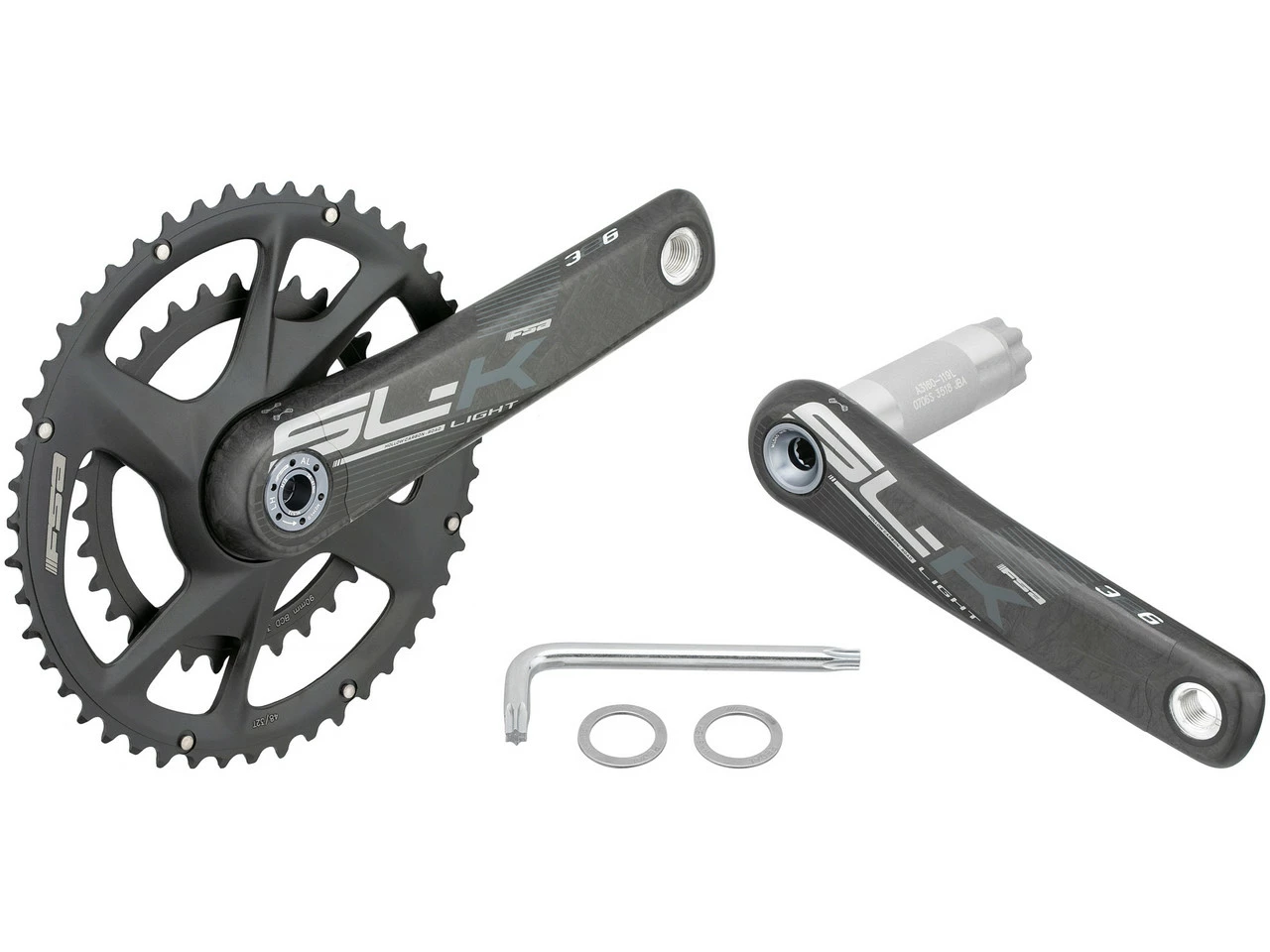 FSA SL-K Modular Adventure Supercompact BB386EVO Carbon Kurbelgarnitur – Bild 4