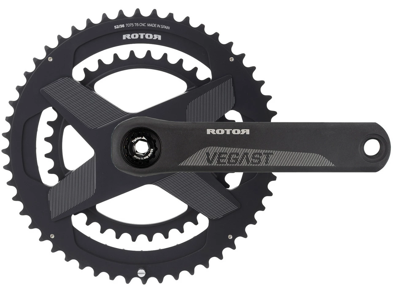 Rotor VEGAST Kurbelgarnitur Mit Direct Mount Spidering, NoQ