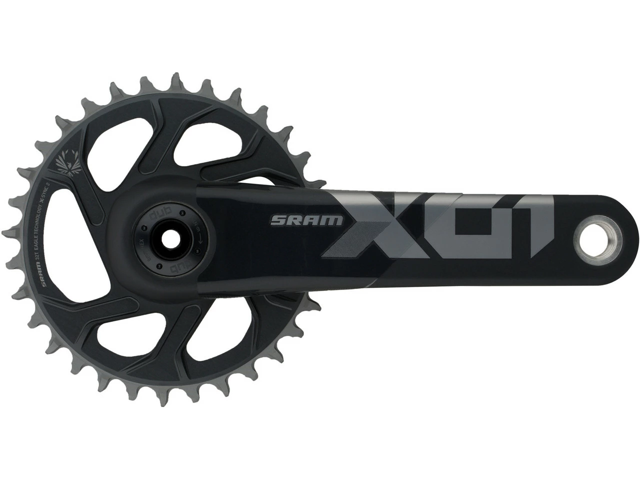 SRAM X01 Eagle Boost DUB DM 12-fach Carbon Kurbelgarnitur – Bild 5